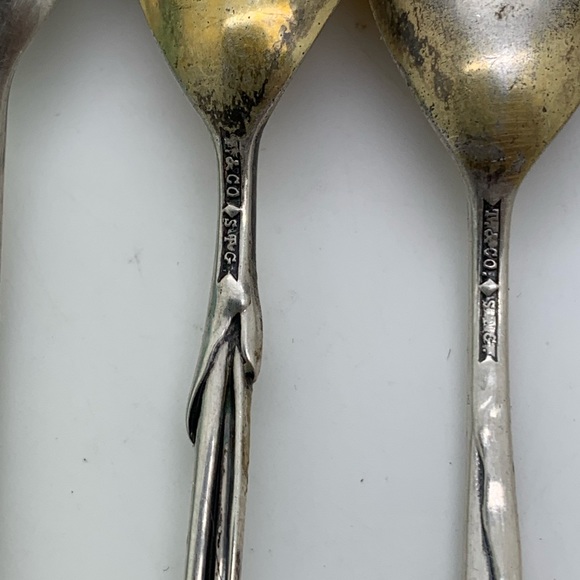 Antique Tiffany & Co. 925 Small Spoons T&Co. STG - Picture 7 of 8